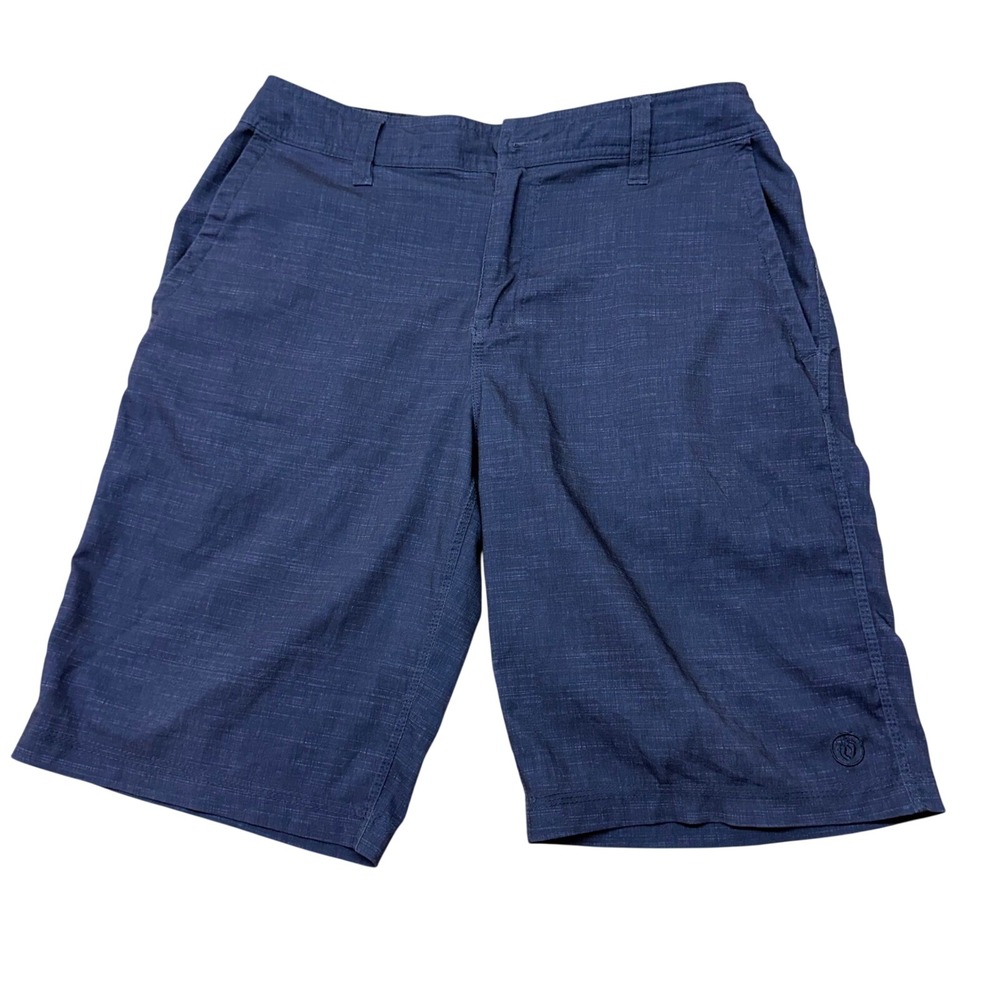 Hang Ten Mens Hybrid Walk Shorts Navy Blue Stretch Size 30 HF-00002